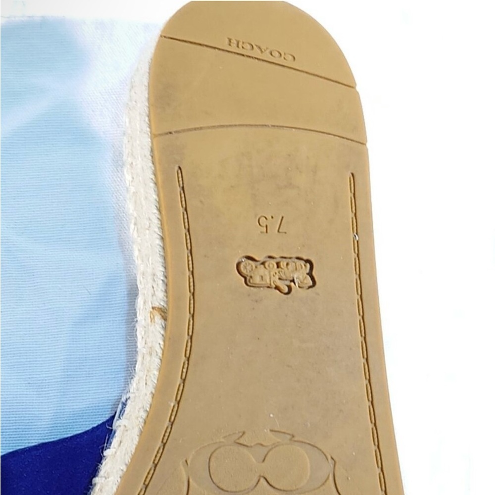 Coach Blue Espadrille Slides - Picture 10 of 11